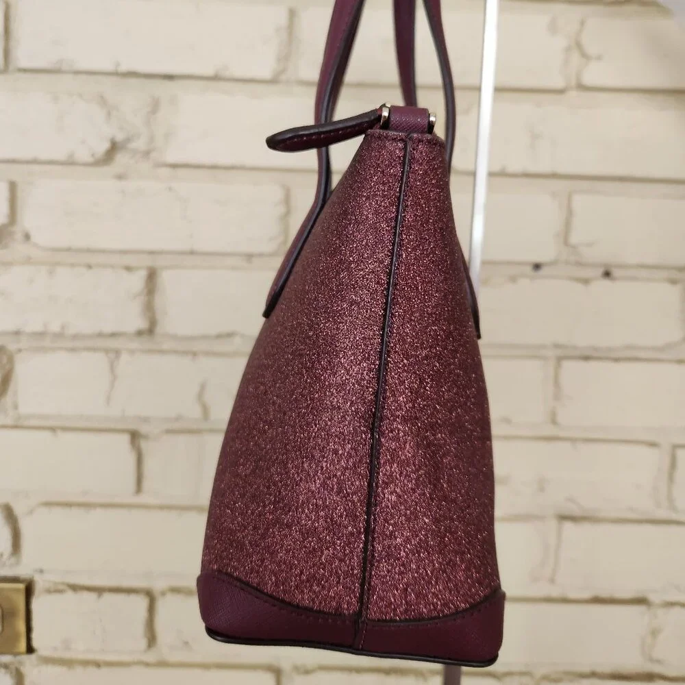 Like New Kate Spade Deep Nova Glitter Holiday Crossbody Bag Purse